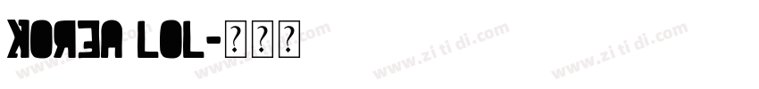 Korea lol字体转换